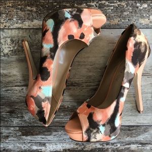 Aldo | Watercolor Peep Toe Heel
